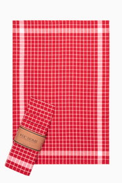 Hermia Juego de Toallas de Mano Kareli - Rojo (5 piezas)